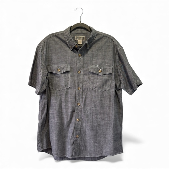 Duluth Trading Co Other - Duluth Trading Co Gray Short-Sleeve Button-Down Shirt